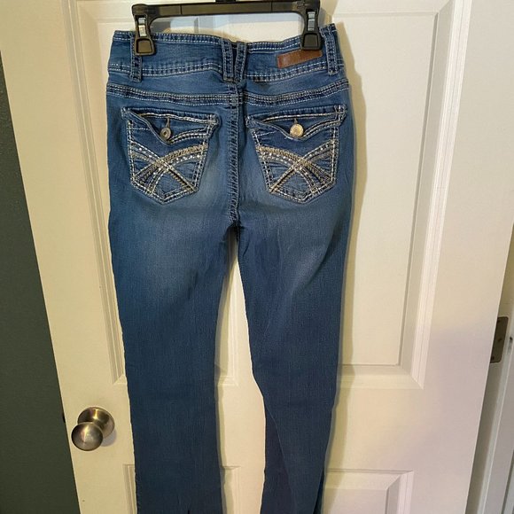 Wallflower Junior Jeans stonewashed size 3 - Picture 3 of 4
